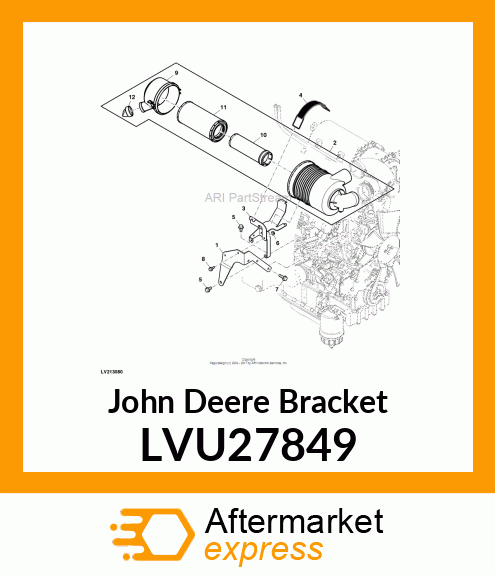 BRACKET, BRACKET, AIR CLEANER SUPPO LVU27849