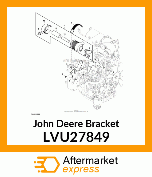 BRACKET, BRACKET, AIR CLEANER SUPPO LVU27849