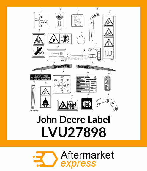 LABEL, DECAL, KEY SWITCH (CAB) LVU27898