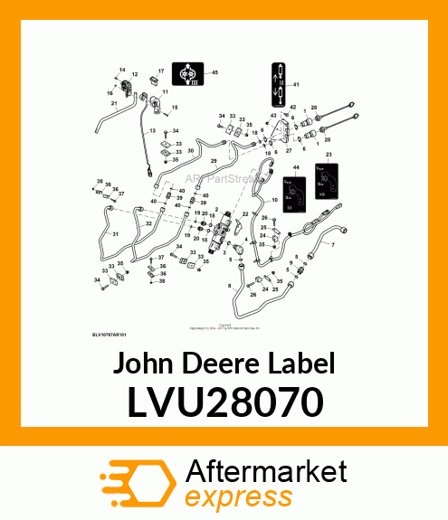 DECAL, 3RD REAR MOMENTARY SWITCH LVU28070