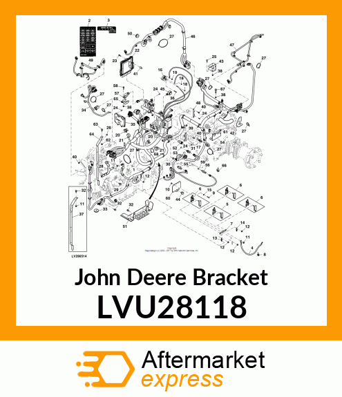 BRACKET, BRACKET, DPF SENSOR LVU28118