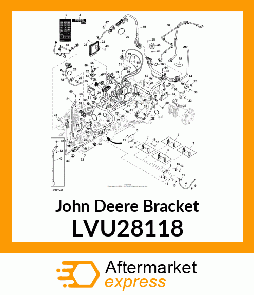 BRACKET, BRACKET, DPF SENSOR LVU28118