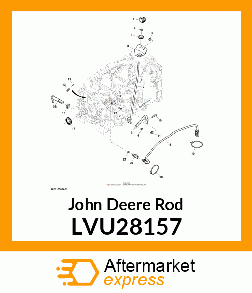 ROD, 2 SPEED PTO, CAB LVU28157