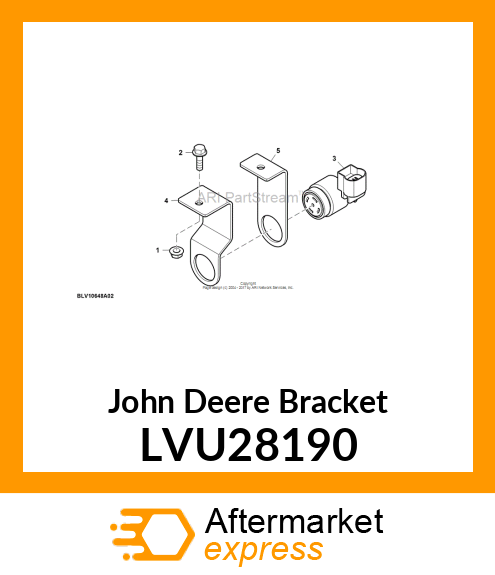 BRACKET, BACK UP ALARM 3R CAB LVU28190