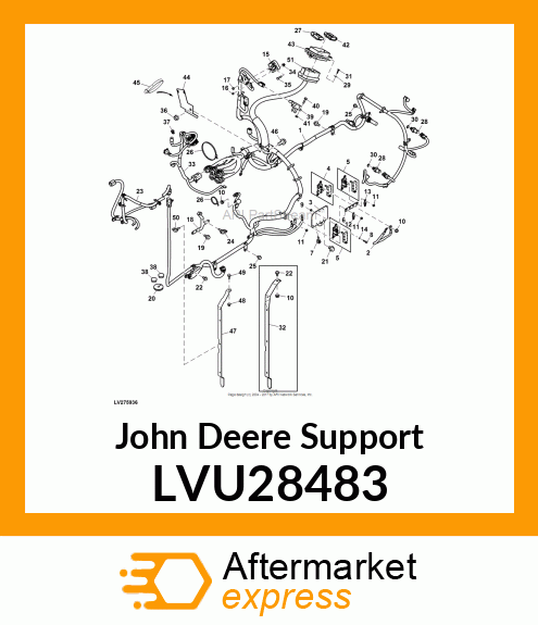 SUPPORT, BRACKET, HARNESS MOUNTING LVU28483