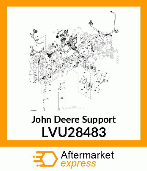 SUPPORT, BRACKET, HARNESS MOUNTING LVU28483