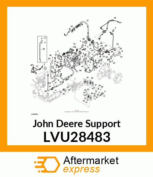 SUPPORT, BRACKET, HARNESS MOUNTING LVU28483