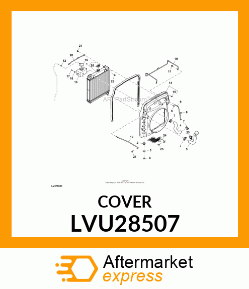 CAP, COOLANT TANK LVU28507