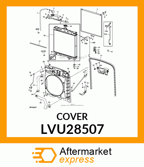 CAP, COOLANT TANK LVU28507