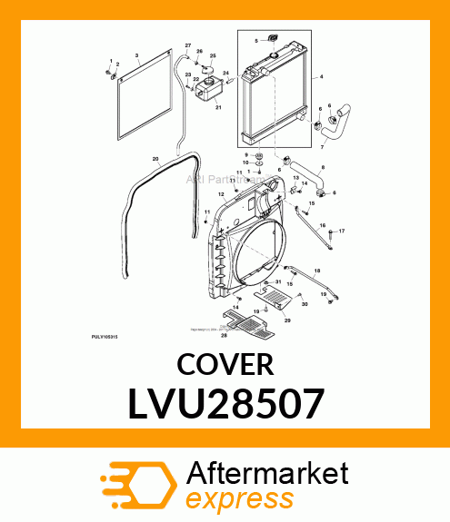 CAP, COOLANT TANK LVU28507