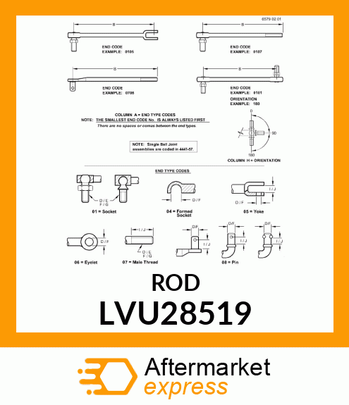 ACTUATOR ROD LVU28519