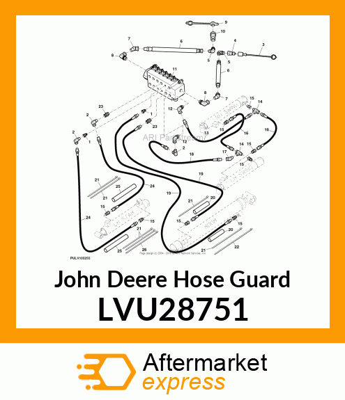 GUARD, HOSE, 1" X 39" LVU28751