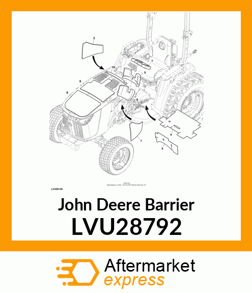 BARRIER, ACOUSTIC, UNDERHOOD LVU28792