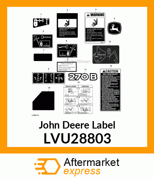 LABEL, STABILIZER LOCK LVU28803