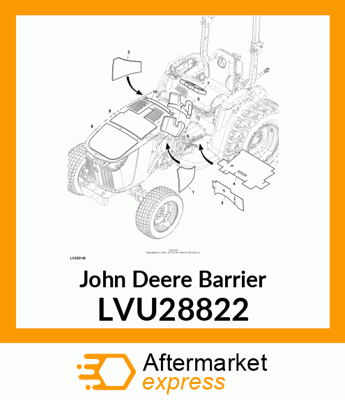 BARRIER, ACOUSTIC LVU28822