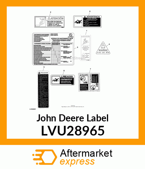 LABEL, LABEL, NO STEP, SPANISH LVU28965