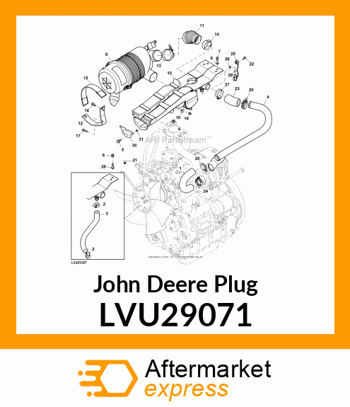 PLUG, SENSOR PORT 3R, VENT LVU29071