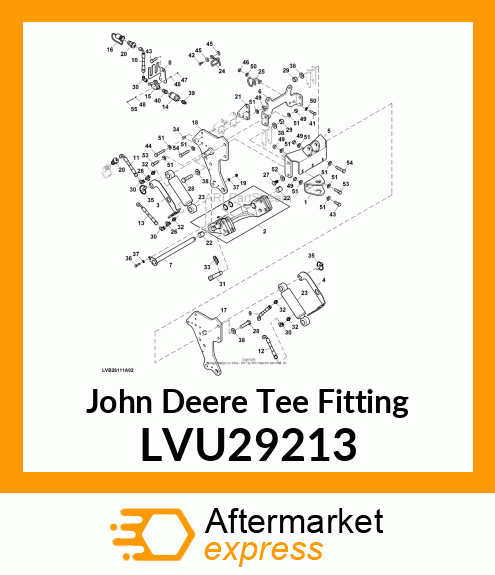 TEE FITTING, TEE FITTING, 8L CONE F LVU29213