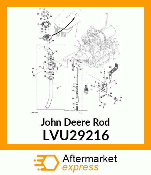 ACUATOR ROD, LOWER LVU29216