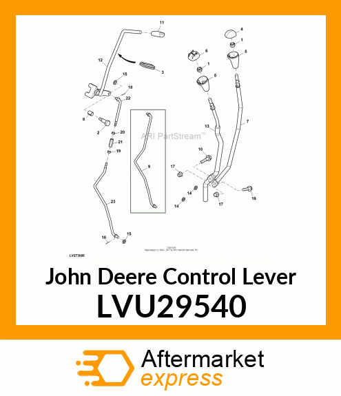 LEVER, MAIN SHIFT LVU29540