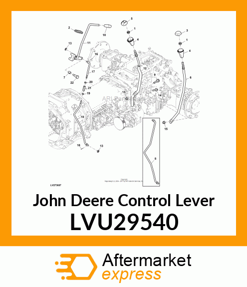 LEVER, MAIN SHIFT LVU29540