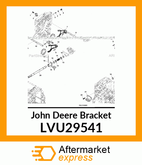 BRACKET, BRACKET, MAIN SHIFT LVU29541