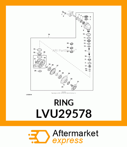 SNAP RING, EXTERNAL LVU29578