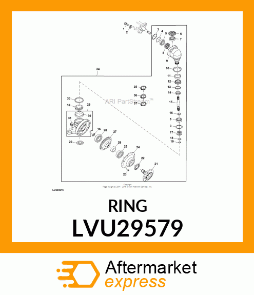 SNAP RING, EXTERNAL LVU29579