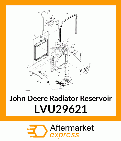 RSERVOIR, COOLANT LVU29621