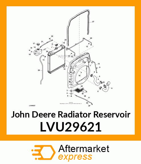 RSERVOIR, COOLANT LVU29621