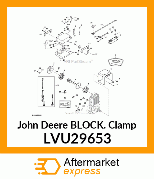 BLOCK CLAMP, BLOCK CLAMP, DOUBLE, 1 LVU29653