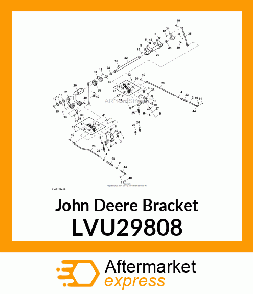 BRACKET, BRAKE BELL CRANK SUPPORT LVU29808