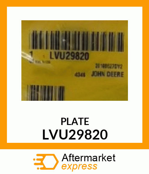 PLATE LVU29820