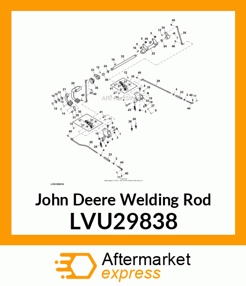 ROD, BRAKE PEDAL LINKAGE LVU29838