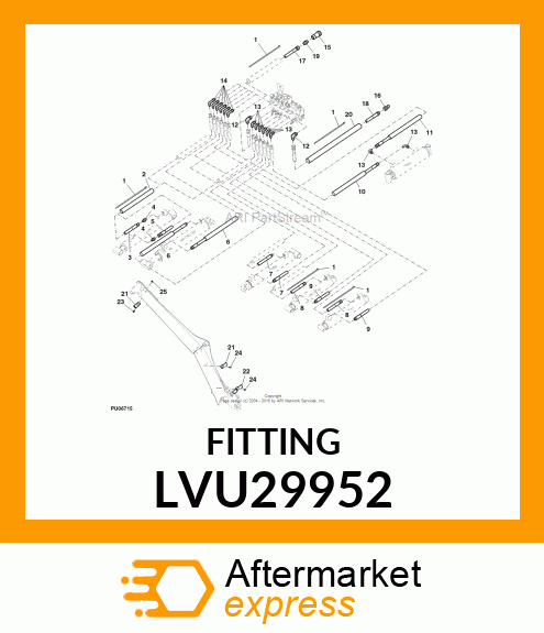 ADAPTER FITTING, ADAPTER, FLARE LVU29952