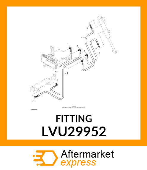 ADAPTER FITTING, ADAPTER, FLARE LVU29952