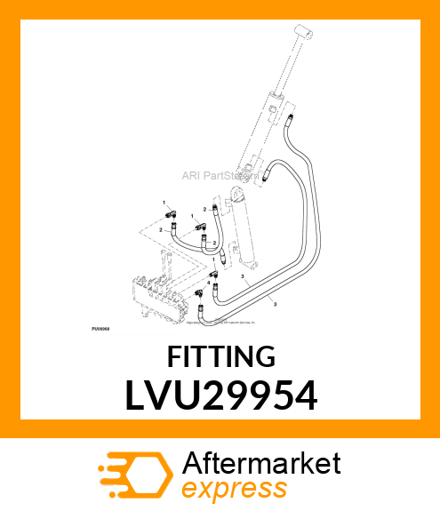 ADAPTER FITTING, ADAPTER, FLARE LVU29954