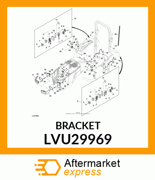 BRACKET, BRACKET, HORN LVU29969