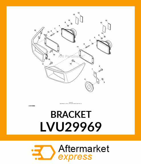 BRACKET, BRACKET, HORN LVU29969