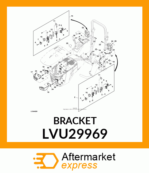 BRACKET, BRACKET, HORN LVU29969