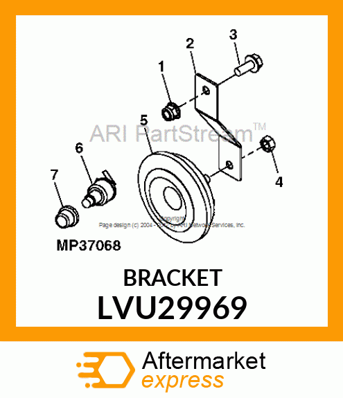 BRACKET, BRACKET, HORN LVU29969