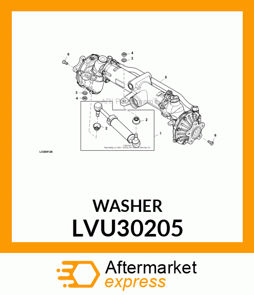 WASHER, WASHER, SPECIAL HARDENED LVU30205