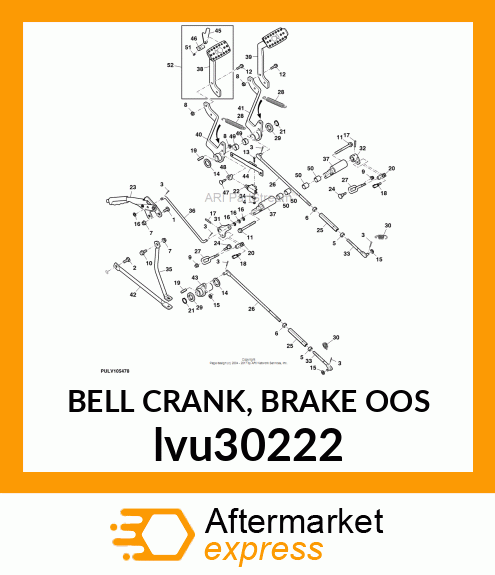 BELL CRANK, BRAKE OOS lvu30222