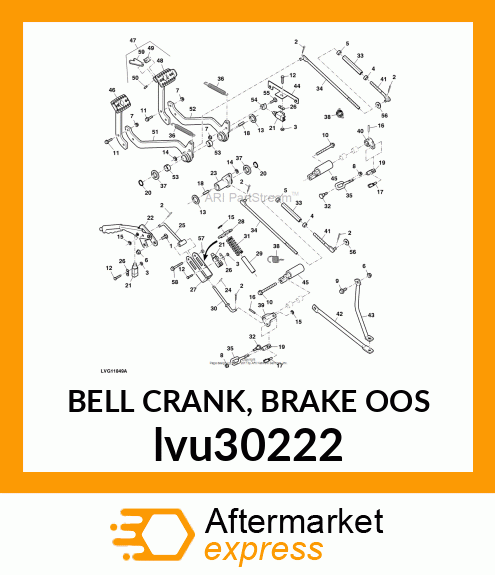 BELL CRANK, BRAKE OOS lvu30222