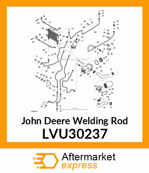 WELDING ROD, WIREFORM, HYDRAULIC CO LVU30237