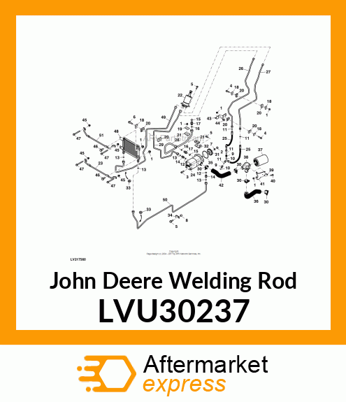 WELDING ROD, WIREFORM, HYDRAULIC CO LVU30237