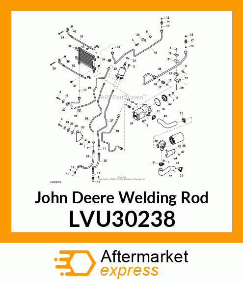 WELDING ROD, WIREFORM, HYDRAULIC CO LVU30238