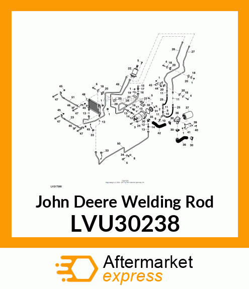 WELDING ROD, WIREFORM, HYDRAULIC CO LVU30238