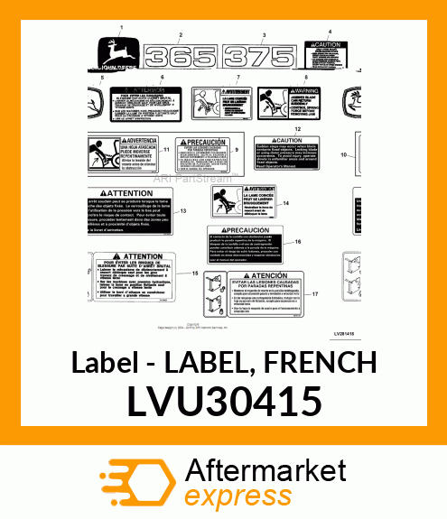 LABEL, FRENCH LVU30415