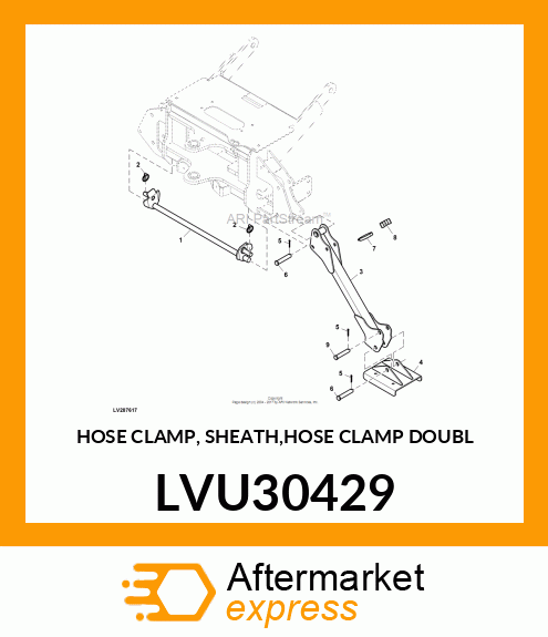 HOSE CLAMP, SHEATH,HOSE CLAMP DOUBL LVU30429